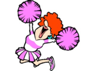 Sticker Custom Preview Image #119832 Sports Cartoons Cheerleader01