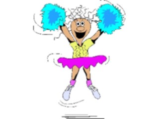 Sticker Custom Preview Image #119836 Sports Cartoons Cheerleader05