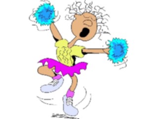 Sticker Custom Preview Image #119837 Sports Cartoons Cheerleader06