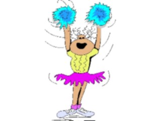 Sticker Custom Preview Image #119838 Sports Cartoons Cheerleader07