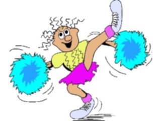 Sticker Custom Preview Image #119839 Sports Cartoons Cheerleader08