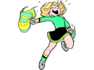 Sticker Custom Preview Image #119841 Sports Cartoons Cheerleader10