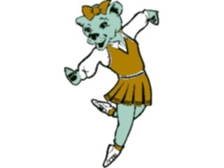 Sticker Custom Preview Image #119843 Sports Cartoons Cheerleader Cat