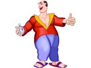 Sticker Custom Preview Image #119861 Sports Cartoons Coachwith Stopwatch