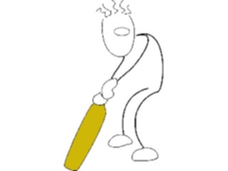 Sticker Custom Preview Image #119887 Sports Cartoons Cricket15