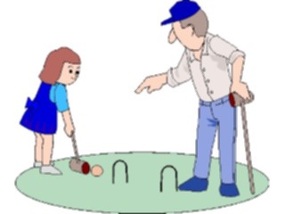 Sticker Custom Preview Image #119902 Sports Cartoons Croquet Lesson