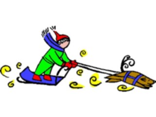 Sticker Custom Preview Image #119948 Sports Cartoons Dog Sled Racing
