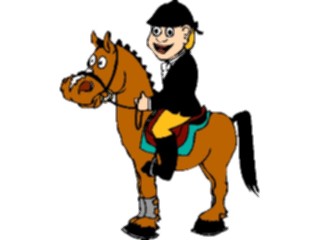 Sticker Custom Preview Image #119949 Sports Cartoons Equestrian1