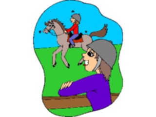 Sticker Custom Preview Image #119959 Sports Cartoons Equestrian Training