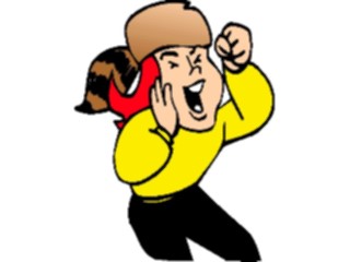 Sticker Custom Preview Image #119970 Sports Cartoons Fan Cheering1