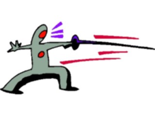 Sticker Custom Preview Image #119982 Sports Cartoons Fencing03