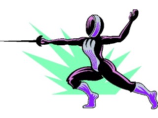 Sticker Custom Preview Image #119988 Sports Cartoons Fencing09