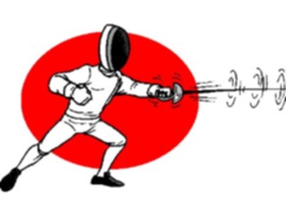 Sticker Custom Preview Image #119989 Sports Cartoons Fencing10