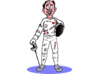 Sticker Custom Preview Image #119991 Sports Cartoons Fencing12