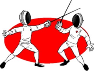 Sticker Custom Preview Image #119992 Sports Cartoons Fencing13