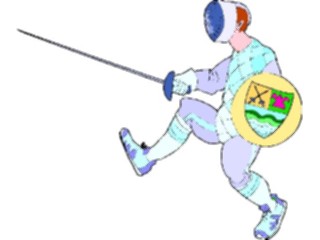 Sticker Custom Preview Image #119994 Sports Cartoons Fencing15