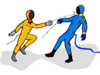 Sticker Custom Preview Image #119995 Sports Cartoons Fencing16