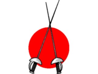 Sticker Custom Preview Image #120000 Sports Cartoons Fencing Equipment