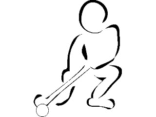 Sticker Custom Preview Image #120006 Sports Cartoons Field Hockey04