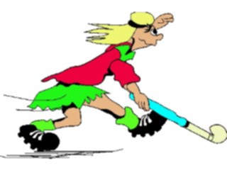 Sticker Custom Preview Image #120007 Sports Cartoons Field Hockey05