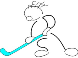 Sticker Custom Preview Image #120011 Sports Cartoons Field Hockey09