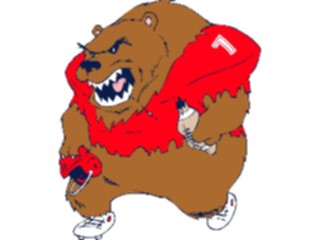 Sticker Custom Preview Image #120042 Sports Cartoons Football Bear2