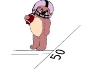 Sticker Custom Preview Image #120043 Sports Cartoons Football Bear3
