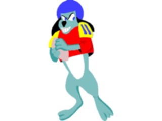 Sticker Custom Preview Image #120052 Sports Cartoons Football Dog2
