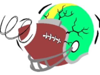 Sticker Custom Preview Image #120063 Sports Cartoons Football Helmet Ball2