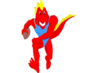 Sticker Custom Preview Image #120066 Sports Cartoons Football Lizard