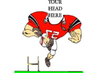 Sticker Custom Preview Image #120147 Sports Cartoons Football Your Head Here