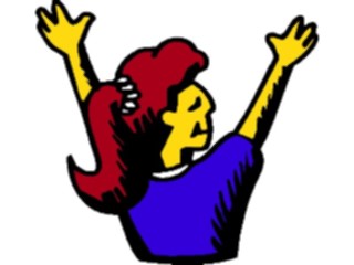 Sticker Custom Preview Image #120149 Sports Cartoons Girl Cheering