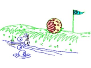 Sticker Custom Preview Image #120154 Sports Cartoons Golf Ball Bitten