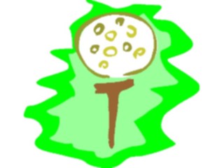 Sticker Custom Preview Image #120158 Sports Cartoons Golf Ball Tee