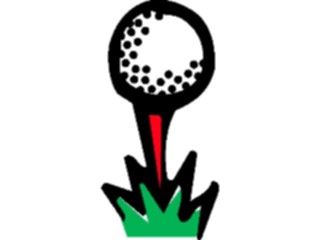 Sticker Custom Preview Image #120159 Sports Cartoons Golf Ball Tee1