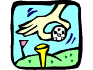 Sticker Custom Preview Image #120161 Sports Cartoons Golf Ball Tee3