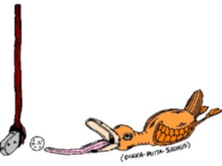 Sticker Custom Preview Image #120177 Sports Cartoons Golf Ducka Putta Saurus