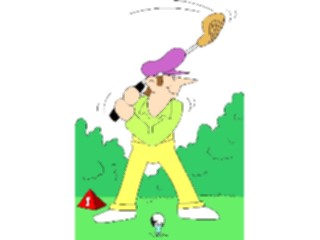 Sticker Custom Preview Image #120185 Sports Cartoons Golfer001