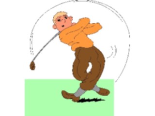 Sticker Custom Preview Image #120187 Sports Cartoons Golfer003