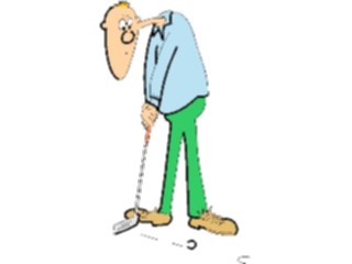 Sticker Custom Preview Image #120190 Sports Cartoons Golfer006