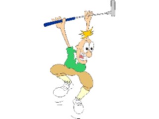 Sticker Custom Preview Image #120193 Sports Cartoons Golfer009