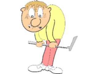 Sticker Custom Preview Image #120194 Sports Cartoons Golfer010