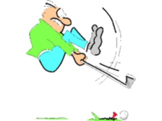 Sticker Custom Preview Image #120195 Sports Cartoons Golfer011