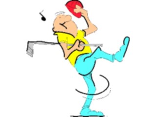 Sticker Custom Preview Image #120200 Sports Cartoons Golfer016