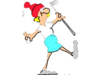 Sticker Custom Preview Image #120201 Sports Cartoons Golfer017