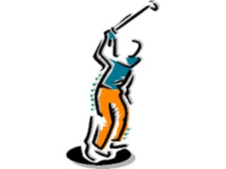 Sticker Custom Preview Image #120207 Sports Cartoons Golfer023