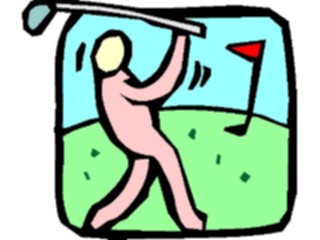 Sticker Custom Preview Image #120209 Sports Cartoons Golfer025