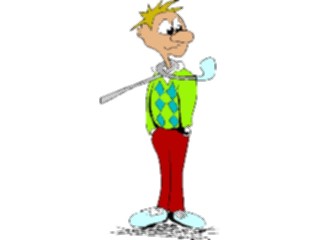 Sticker Custom Preview Image #120213 Sports Cartoons Golfer029