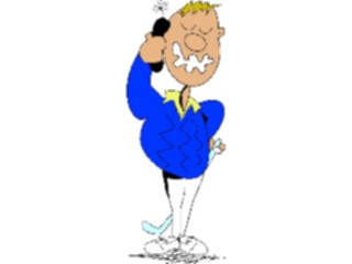 Sticker Custom Preview Image #120216 Sports Cartoons Golfer032