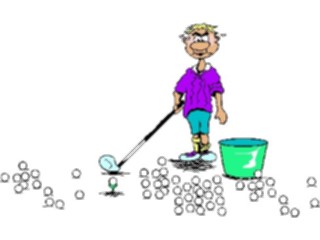 Sticker Custom Preview Image #120219 Sports Cartoons Golfer035